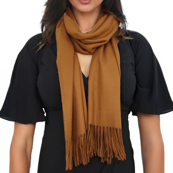 Made In Scotland Accessories - 100% Cashmere Made in Scotland Elegant Brown Scarf  Unisex